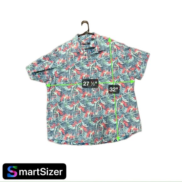 Cremeieux Classics Mens Hawaiian Shirt Tropical Print Short Sleeve Sz XXL - Picture 7 of 9
